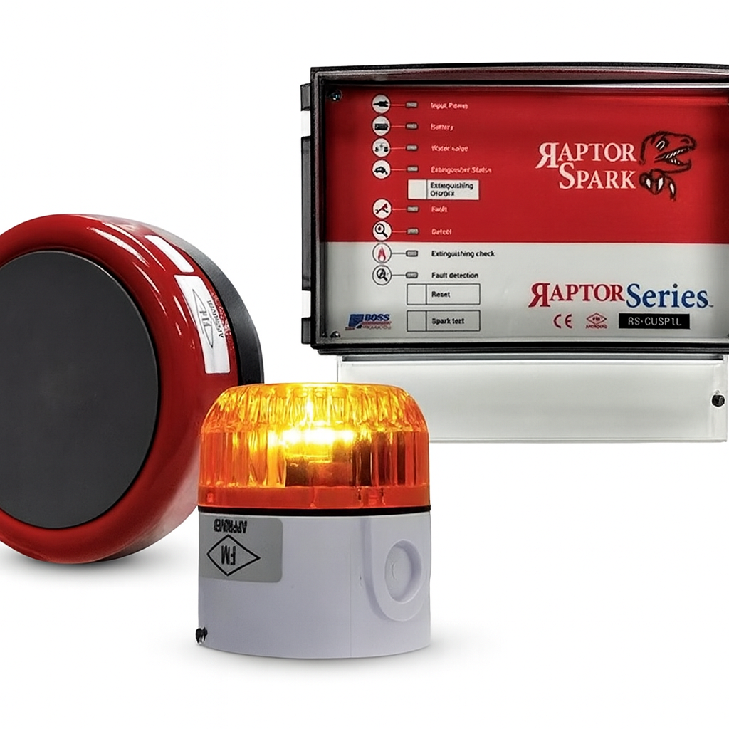 Raptor Spark Single Zone Spark Detection and Extinguishment Kit for Ducts under 20 in.