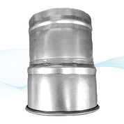 U-Duct - (In-Cut Saddle) 45 Degree Fitting, Dust Collection 3" Through 8", Clamp-together Duct (Compatible with Nordfab, Quick-fit, QF, KB, US Duct, Ducts Inc., Grizzly Duct)