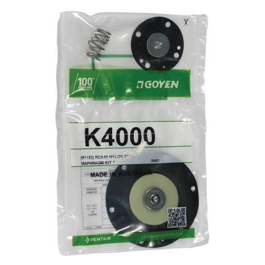 Pentair Goyen K4000 - (M1182) RCA40 NYLON SEAT DIAPHRAGM KIT