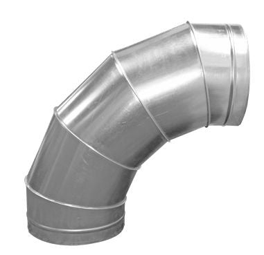 90 Degree Spiral Elbow 14" to 24" Segmented. Recommended for dust collection and suction systems