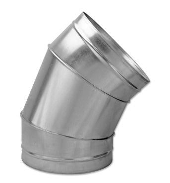 45 Degree Spiral Elbow 14" to 24" Segmented Elbows. Recommended for dust collection and suction systems