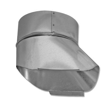 90 degree 4" through 18" In-cut saddle Shoe Tap Galvanized steel construction. Saddles are universal fit. Male tap end fits INSIDE spiral pipe. Dust collection HVAC