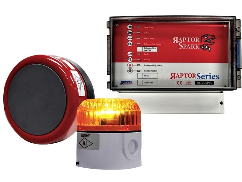 Raptor Spark Single Zone Spark Detection and Extinguishment Kit for Ducts under 20 in.