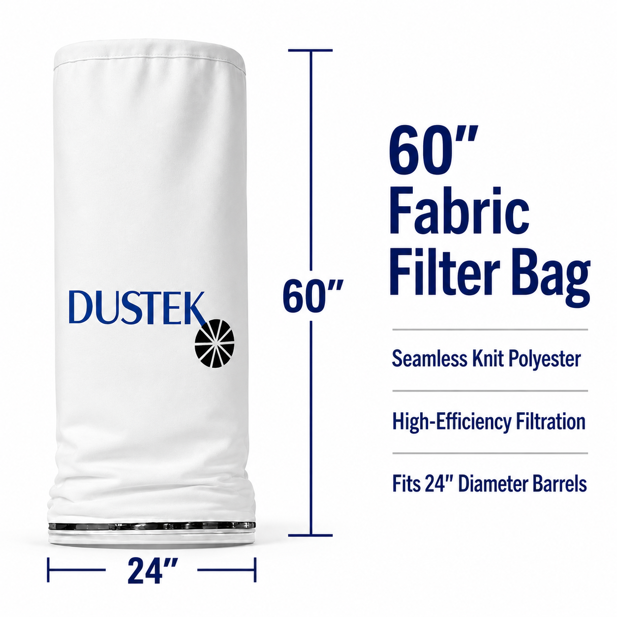 DUSTEK 60" Fabric Filter Bags