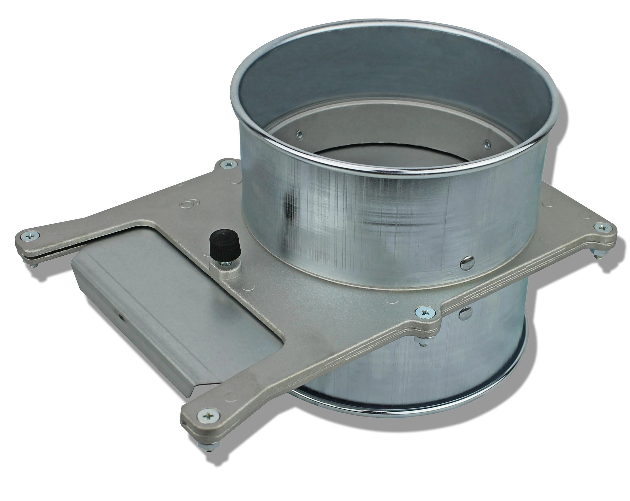 Clamp-together Style Blast Gate with Rolled Ends (Compatible with Nordfab, Quick-fit, QF, KB, US Duct, Ducts Inc.)