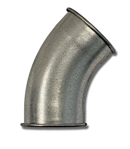 U-Duct - Elbow, 45 degree 1.5 Centerline Radius, for Clamp-together Duct (Compatible with Nordfab, Quick-fit, Coima Duct,QF, KB, US Duct, Ducts Inc.)