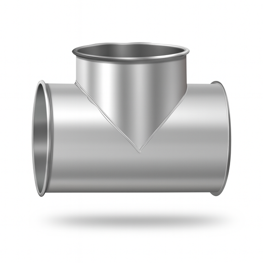 U-Duct - (T Branch) Fitting, Dust Collection 20" Through 24", Clamp-together Duct (Compatible with Nordfab, Quick-fit, QF, KB, US Duct, Ducts Inc., Grizzly Duct)