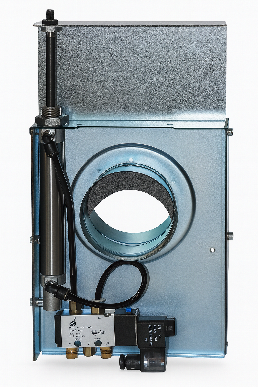 6" Dia. - Automatic Blast Gate (Pneumatic) - Industrial Grade / 24v or 110v Solenoid