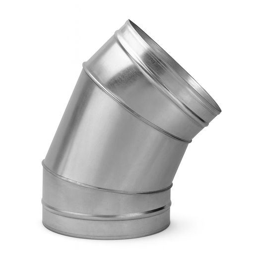 45 Degree Spiral Elbow 14" to 24" Segmented Elbows. Recommended for dust collection and suction systems