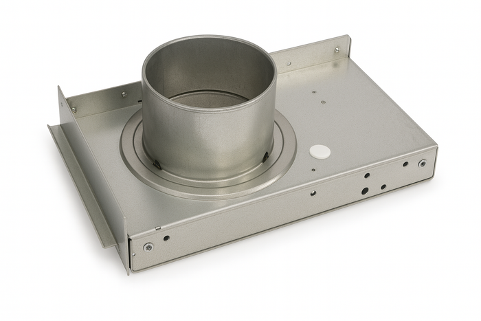 U-Duct -Blast Gate, Clamp-together Style, 304 Stainless Steel with Rolled Ends 3" TO 24"