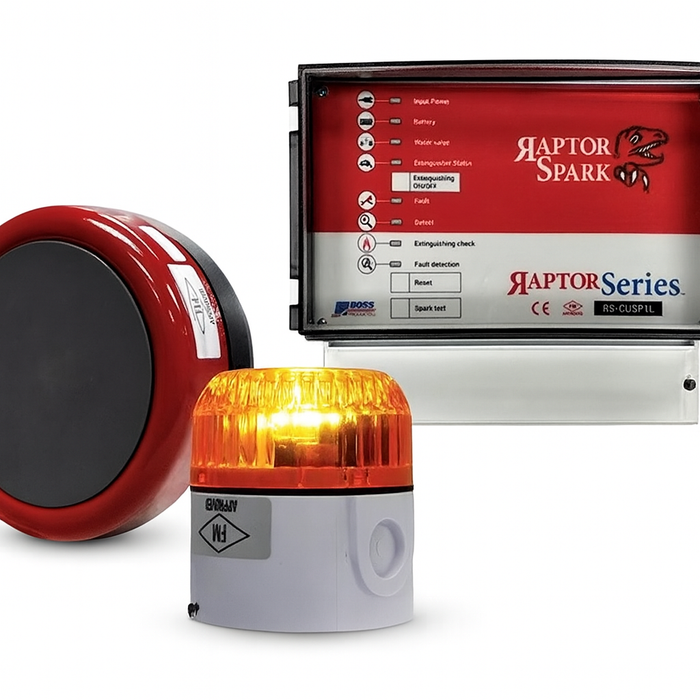 Raptor Spark Single Zone Spark Detection and Extinguishment Kit for Ducts under 20 in.