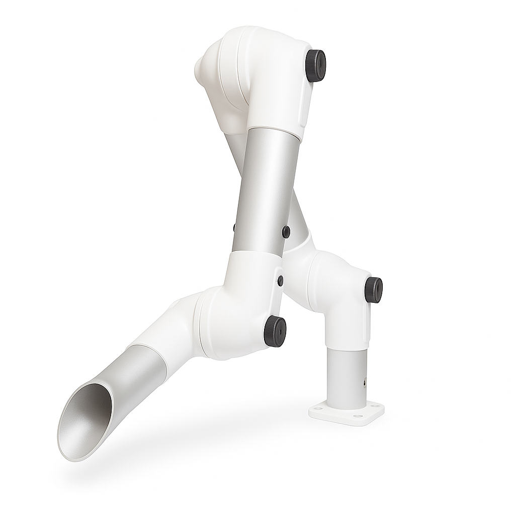 Movex MEB 1300-50 Table mounted 2" x 50" Long fume extractor arm
