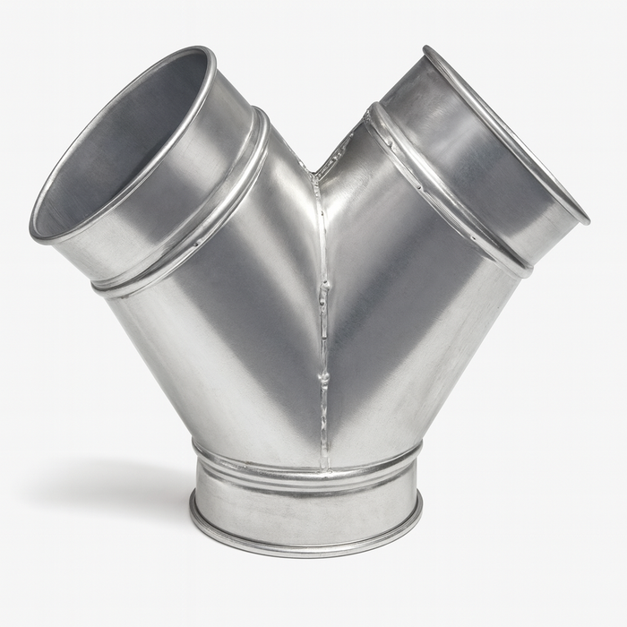 U-Duct - (Double Branch) 45 degree Fitting, Dust Collection 18" through 24",(Compatible with Nordfab, Quick-fit, Coima Duct, QF, KB, US Duct, Ducts Inc.)