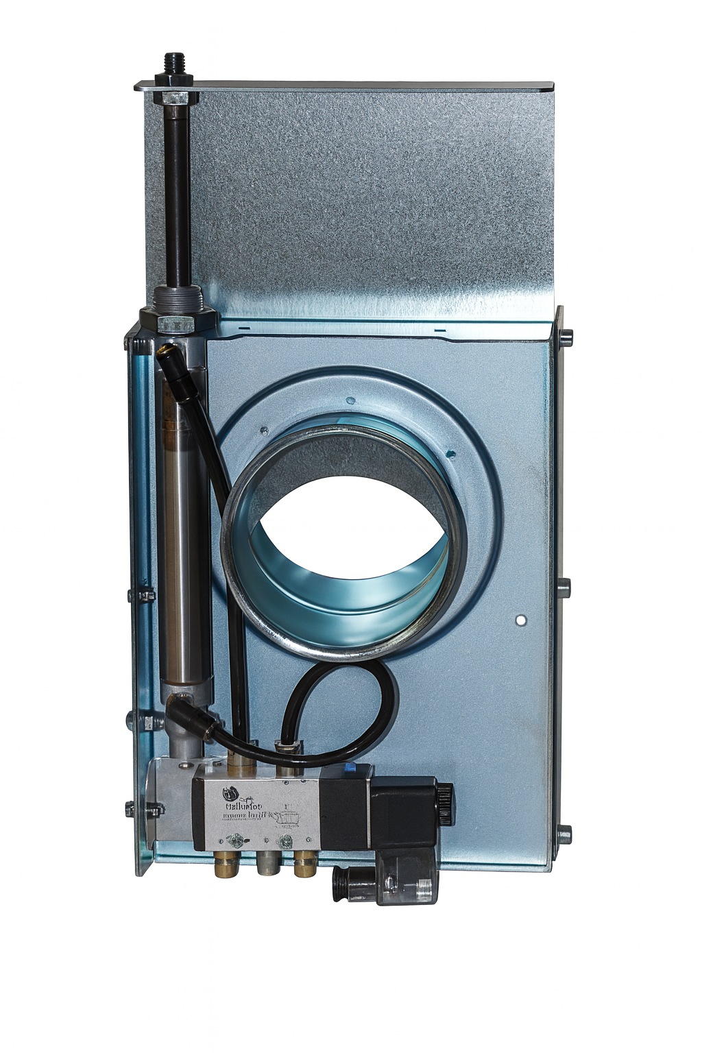 14" Dia. - Automatic Blast Gate (Pneumatic) - Industrial Grade / 24v or 110v Solenoid