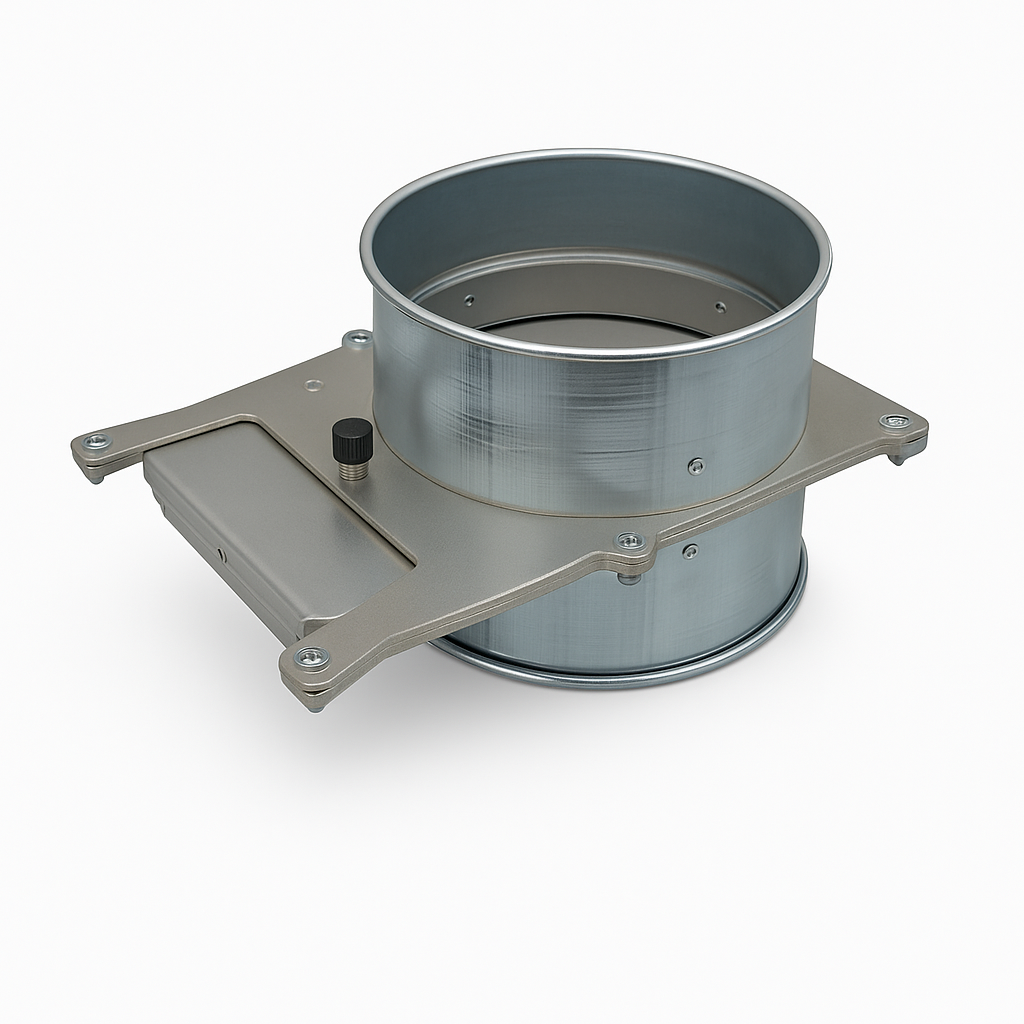 Clamp-together Style Blast Gate with Rolled Ends (Compatible with Nordfab, Quick-fit, QF, KB, US Duct, Ducts Inc.)
